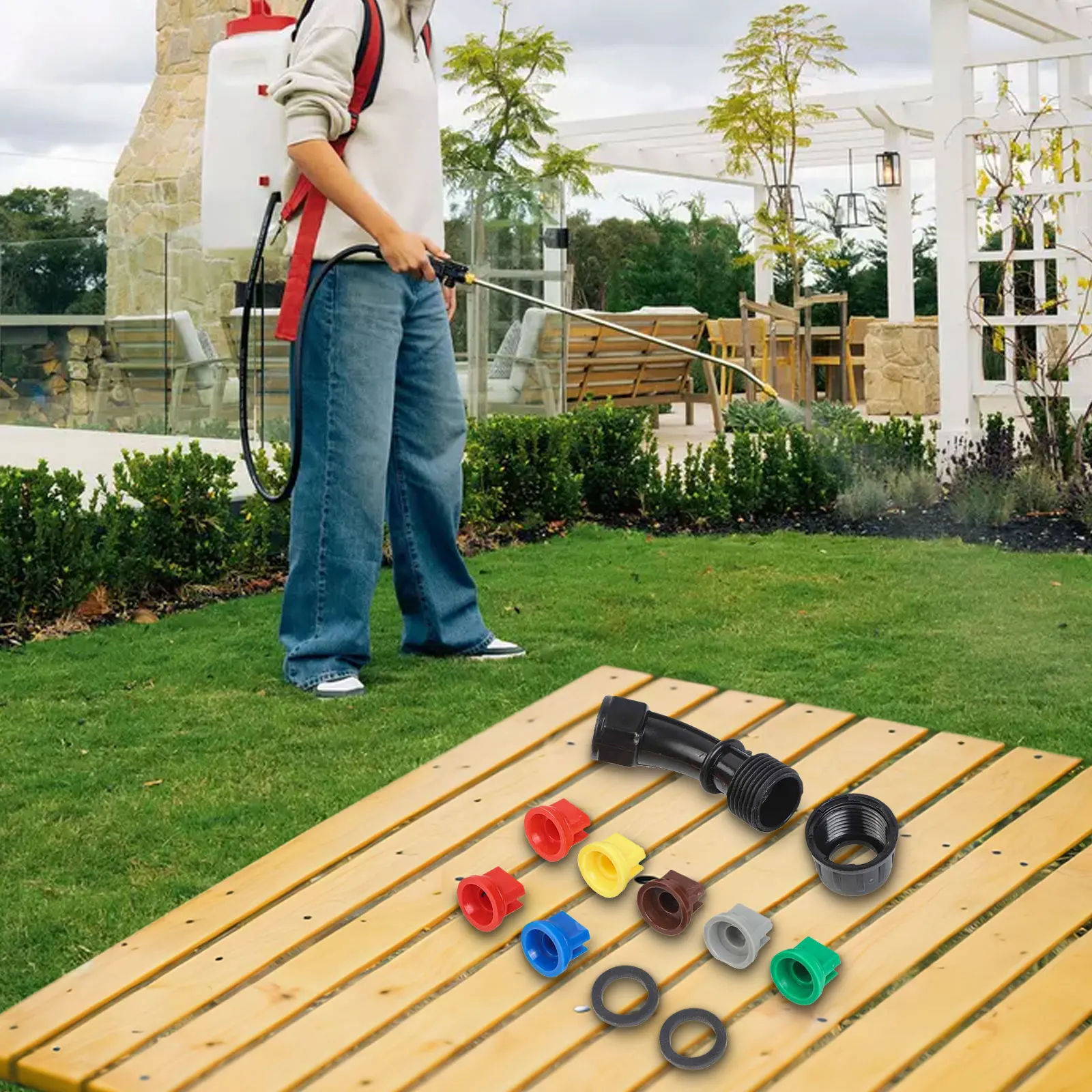 Crop Sprayer Backpack - Bico de Pulverização de Ângulo Largo