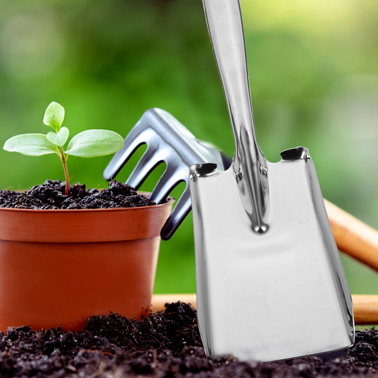 Pá de Aço Inoxidável Reforçada - Vegetable Transplanter avaliação e preço